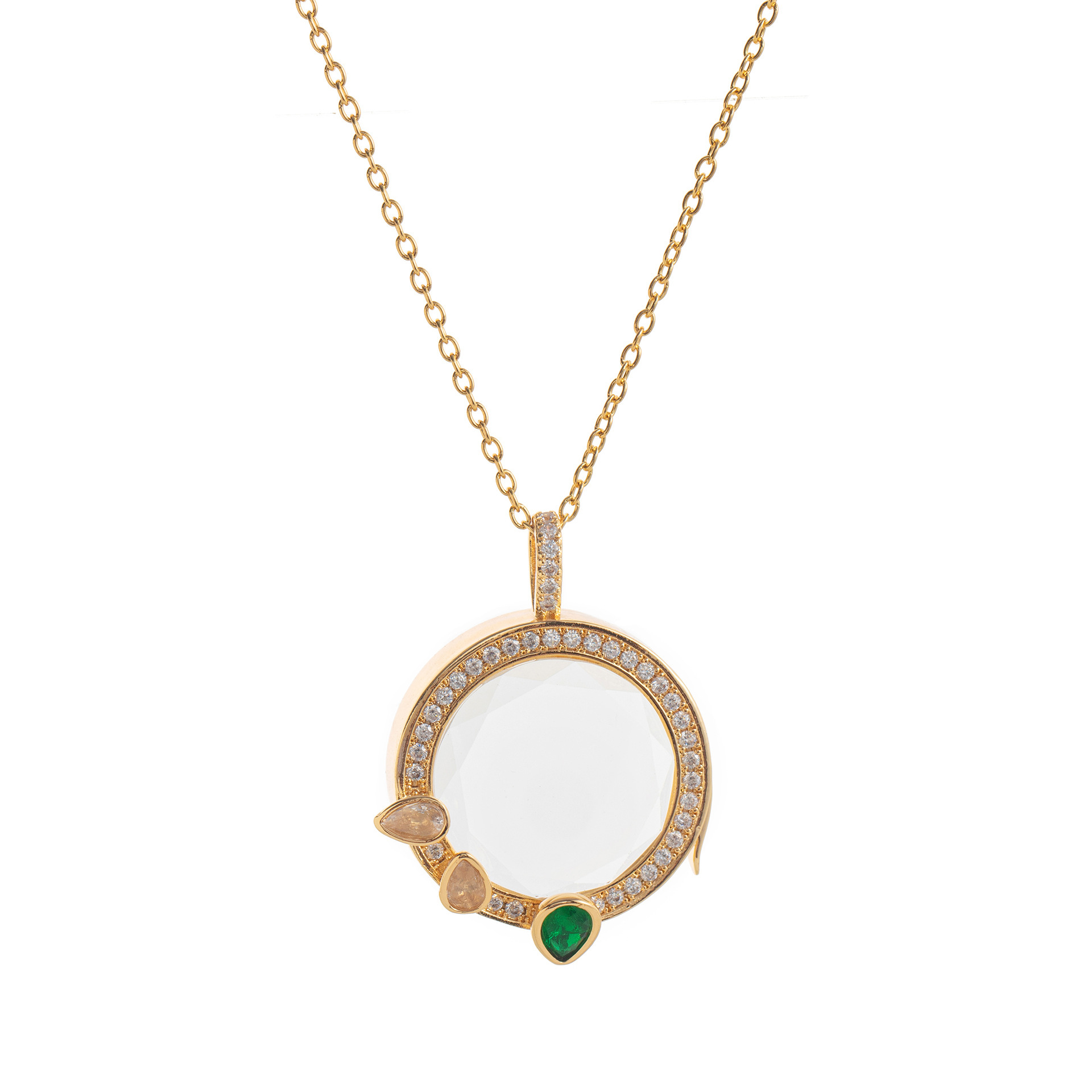 Collana con scatola trasparente D