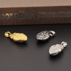 Collier pendentif cœur organique <span class=keywords><strong>humain</strong></span> Zhongzhe, unique et personnalisé, en acier inoxydable plaqué or 18 carats PVD, étanche, bijoux de chaîne - Product Image 2