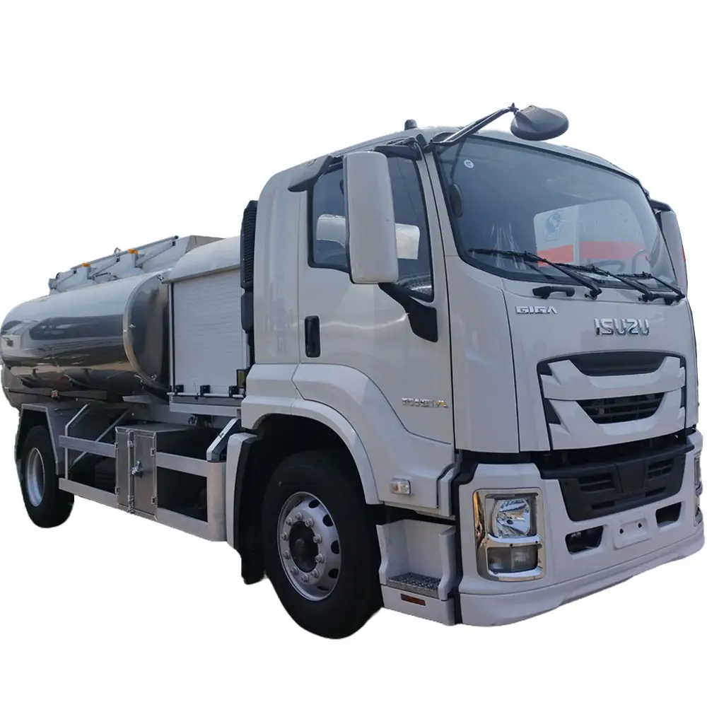 トップアルミニウム合金タンクI-suzu2000リットル専用ジェット燃料補給車2m3空港航空燃料トラック燃料タンクトラック