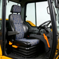 Siège conducteur multi-réglable avec réglage de la hauteur, de l'inclinaison du dossier et de l'appui-tête pour les véhicules d'ingénierie et les véhicules lourds