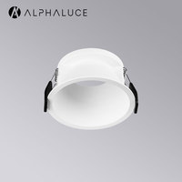 Gu10 Mr16 boîtier luminaires cadre rond Led encastrable vers le bas lumière en aluminium intérieur Led Gu10 Downlight