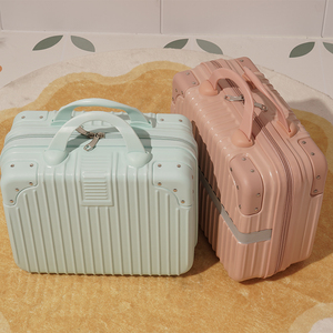 Borse Rigide da Viaggio Verde Mela per Donna, 14 Pollici, Borse per Cosmetici - Product Image 5