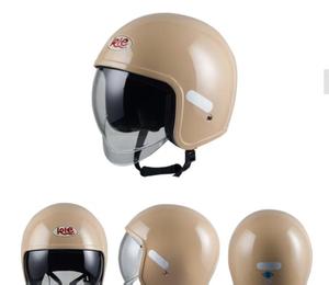 Vintage Retro ABS Half DOT Approved for Outdoor Motorcycle & Sport Riding New Condition Motorbike Protective Gear Light <b>Weight</b> V - Product Image 4