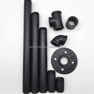 1/2 3/4 1英寸黑色可锻铁三通配件低压侧出口管家具用Bsp - Product Image 5