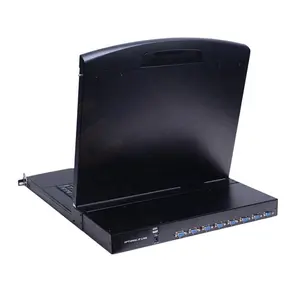 Kvm switch, 19 ''instalação + tela lcd de 8 polegadas,