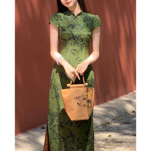 Vestido Qipao de verano para <span class=keywords><strong>mujer</strong></span>, Cheongsam <span class=keywords><strong>tradicional</strong></span> chino, vestido de noche Sexy para <span class=keywords><strong>mujer</strong></span>, <span class=keywords><strong>ropa</strong></span> <span class=keywords><strong>tradicional</strong></span> <span class=keywords><strong>china</strong></span> - Product Image 4