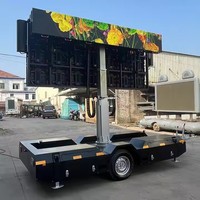 HW8NE nueva energía al aire libre a todo Color Led remolque móvil pantalla LED con baterías remolque de escenario móvil con pantalla Led
