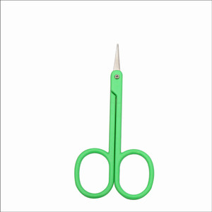 Fábrica profesional verde de acero inoxidable tijeras para cejas mini tijeras de manicura - Product Image 1
