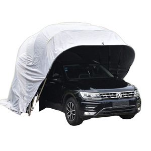 Abri de voiture pliable de luxe personnalisé Amas, imperméable, portable, structure en acier robuste, abri de jardin, tente de <span class=keywords><strong>garage</strong></span>, abri de voiture extérieur - Product Image 1