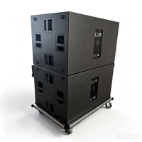 Système audio professionnel avec caisson de basses actif puissant 9007-AS Dual 21 pouces, haut-parleur audio 2x21 pouces