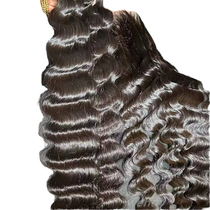 Cabello Virgen 100% Sin Procesar al por Mayor, Cabello Rizado Indio, Color Natural, Doble Trama, Ondulado, Cabello Yaki en Paquetes - Product Image 1