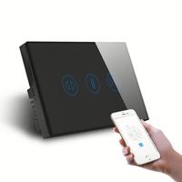 Interrupteur intelligent électrique 16A 250V WiFi, commande vocale à distance, interrupteur tactile pour la domotique