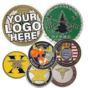 Monedas Metálicas Personalizadas, Diseños de Euros/Dólares Estadounidenses, Estampado en Latón, Monedas Conmemorativas, Premios Corporativos, Coleccionistas - Product Image 1