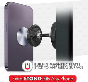 Gym N50 Dual Magnetic Phone Mount Holder se fixe magnétiquement à la surface métallique pour filmer des vidéos mains libres tout en travaillant fort - Product Image 5