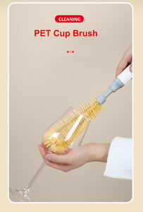 Precio de fábrica Material PET cerdas <span class=keywords><strong>Glasas</strong></span> o cepillo de botella de plástico cepillo de pelo duro taza de agua cepillo de limpieza a fondo - Product Image 6