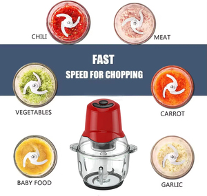 500W 2L玻璃碗多功能电动食品处理器蔬菜肉类搅拌机家用厨房电器 - Product Image 4