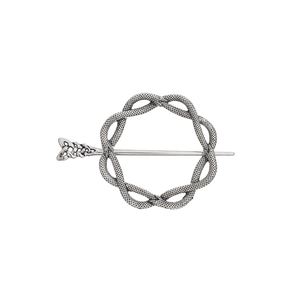 Horquilla de Pelo de Aleación con Forma de Serpiente Estilo Punk Retro Vikingo, Pinza de Pelo Versátil con Nudo Celta y Pentagrama Pagano para Mujer - Product Image 6