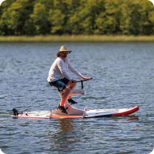 Vélos aquatiques gonflables SUP Bicycle PE + Metal Pedal Paddle Board Sport Yacht for Sea Water Adventures for Lake - Product Image 6