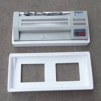 Laminateur semi-automatique de bureau WD-320 à froid et à chaud, certifié CE, 320 mm, A3/A4/A6/A5, avec affichage numérique, pour pochettes de documents