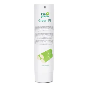 Boîte de sucre en PE à base de Bio, Tube d'emballage cosmétique vide, en plastique, emballage personnalisé, vert, 100%