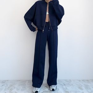 Set Due Pezzi da <span class=keywords><strong>Donna</strong></span> Alxin Personalizzato, Stile Moda, Tinta Unita, Casual, Ampio, Sportivo, con Felpa con Cappuccio - Product Image 3
