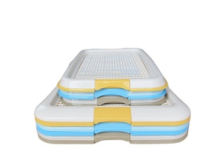 NOUVEAU <span class=keywords><strong>Toilette</strong></span> en plastique pour <span class=keywords><strong>chiot</strong></span> et chien WC d'entraînement Protection du sol Porte-coussin pour chien Entraînement intérieur Pot Trainer Tray - Product Image 6