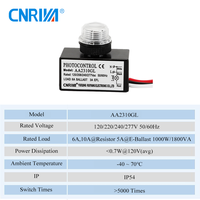 Interruptor Fotoeléctrico Interior/Exterior CNRIYA AA-2310GL, Control de Luz Diurna, Función Inductiva, Sensor de Alta Calidad, 105-305V