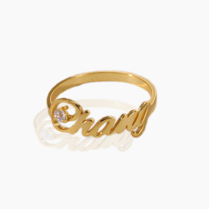 स्रोत कारखाना भर्ती एजेंट सोने 925 स्टर्लिंग चांदी के छल्ले के कस्टम आकार के अंग्रेजी नाम छल्ले का कस्टम आकार अंग्रेजी नाम छल्ले - Product Image 2