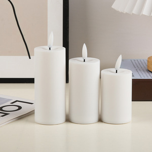 Realistic Flameless Pillar LED Candles 2 Inch Diameter Flickering LED Battery Candle Remote Control for Wedding Party Decor - Product Image 5