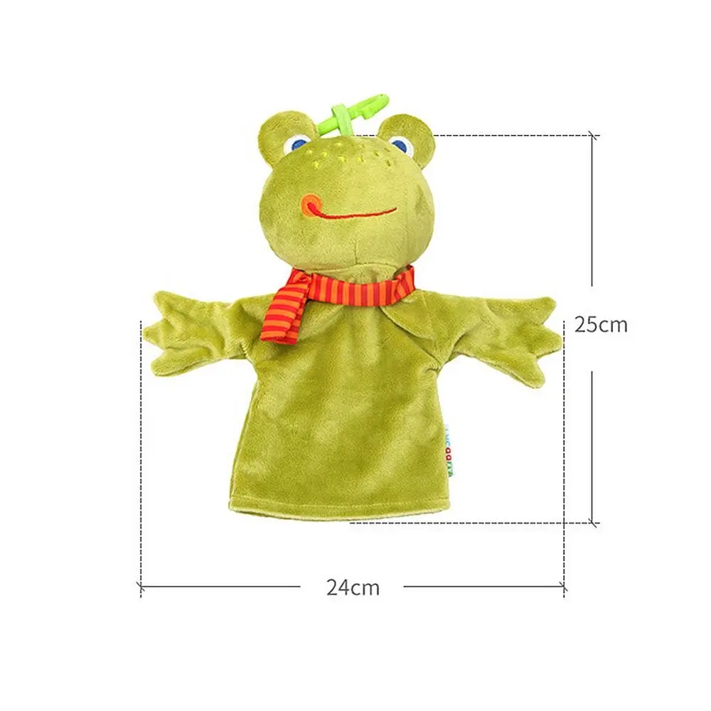 Tier Handpuppe Puppen Plüschtiere für Kinder Ente Affe Frosch Hand puppe Lernspiel zeug Baby Favor Puppen 25cm Drops hipping