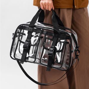 Summer Outdoor Travel PVC Beach Bags Waterproof PVC Crossbody Sling Bag Lightweight Clear PVC Tote Bags - Product Image 5