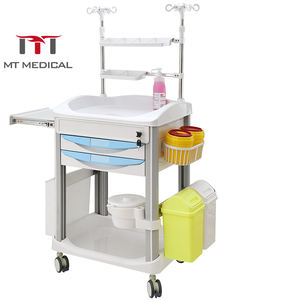 MT MEDICAL Chariot mobile d'ordinateur infirmier Hauteur réglable Chariot médical ABS <span class=keywords><strong>Poste</strong></span> <span class=keywords><strong>de</strong></span> <span class=keywords><strong>travail</strong></span> Ordinateur portable Chariot d'ordinateur d'hôpital - Product Image 5