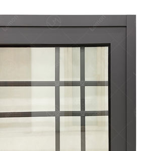 Fenêtre coulissante en aluminium à trois rails avec moustiquaire, verre creux étroit, fenêtres en aluminium avec <span class=keywords><strong>volet</strong></span> en verre - Product Image 4