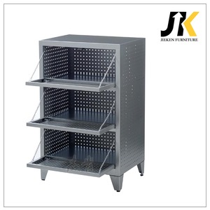 Armoire de rangement moderne en acier solide et <span class=keywords><strong>vintage</strong></span> <span class=keywords><strong>casier</strong></span> à chaussures en fer enduit de poudre avec serrure à clé pour vestiaire ou bureau - Product Image 3