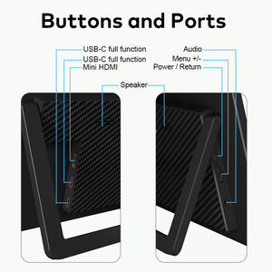 14 inch IPS portable <b>monitor</b> portable display for travel 1920x1200P gaming <b>monitor</b> business travel portable screen - Product Image 4