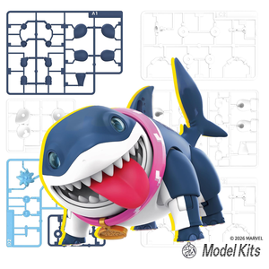 Cartoon Jeff Land <b>Shark</b> Marvel Rivals Champion Class ABS Plastic <b>Toy</b> Pink Belt Version Animal Collectible Figure Unisex Finished - Product Image 5