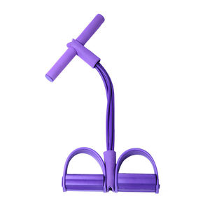 Équipement de fitness à domicile multifonctionnel et durable à <span class=keywords><strong>4</strong></span> tubes, respectueux de l'environnement, avec pédales antidérapantes et bandes d'exercice pour l'extension pectorale - Product Image 5