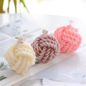 Yarn Ball Silicone <b>Mold</b> For <b>Candle</b> Cake Decorating Christmas Ornament Transparent White Customizable Shape - Product Image 4