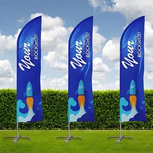 ฐานเสาธงขนนกแบบกำหนดเอง คุณภาพสูง พิมพ์ดิจิทัลสองด้าน สำหรับใช้งานกลางแจ้ง ผลิตจากโพลีเอสเตอร์ถัก ไฟเบอร์กลาส เป็นมิตรกับสิ่งแวดล้อม - Product Image 3