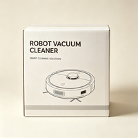 Boîte d'emballage pour aspirateur robot avec logo personnalisé, design gratuit, carton ondulé recyclable et imperméable, carton d'expédition pour appareils électroménagers