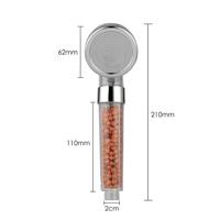 Pommeau de Douche à Double Filtre avec Micro-Jet Laser et Corps Transparent pour Douche à Main Haute Pression Usage Quotidien