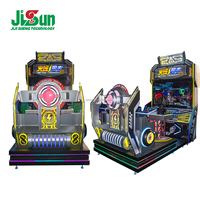 Grande machine de jeu d'arcade de tir en métal, facile à utiliser, avec cibles mobiles, écran HD, pistolet lumineux, garantie 1 an, fonctionne à pièces