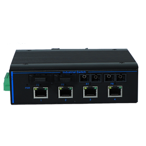 Convertisseur de média Ethernet industriel SFP vers RJ45, 10/100/1000 Mbps, 4 ports réseau, 4 SFP, montage sur rail DIN, transceiver fibre optique POE, vente chaude - Product Image 3