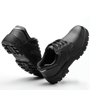 Comfortable Breathable Mid Cut <strong>Work</strong> Safety Shoes Steel Toe Design Anti-Smash Anti-Puncture New Leather for Summer Road <strong>Mate</strong> - Product Image 6