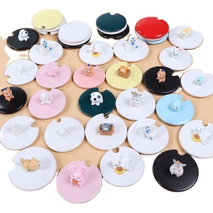 Couvre-tasse en céramique personnalisé, couvercle en céramique pour tasse à café, mug à eau, vente en gros, couvercle pour mug à lait - Product Image 1