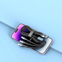 Kabel Daya Smart Chip 3 1 Tahan Lama, Transfer Data Multiport Kecepatan Tinggi, Layanan OEM ODM Profesional, Harga Pabrik, Grosir Tipe-C