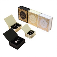 Boîtes cadeaux écologiques personnalisées pour ensembles de bijoux - Boîtes rigides élégantes avec emballage ruban pour bagues, colliers, boucles d'oreilles, bracelets