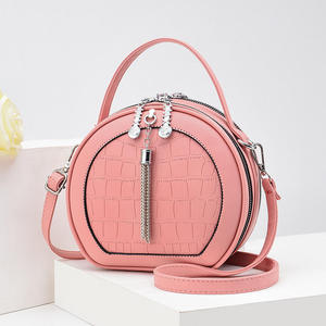 2025 New Fashion Round Shape <strong>Bags</strong> for <strong>Women</strong> Luxury Tassel Zipper Crossbody <strong>Bags</strong> PU <strong>Leather</strong> Circular <strong>Handbag</strong> - Product Image 5