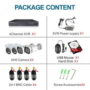 กล้องวงจรปิดโดม 4 ช่อง แบบอนาล็อก พร้อมระบบมองกลางคืน AHD ชุดกล้อง XVR 4CH กล้องวงจรปิดภายในอาคาร พร้อมซอฟต์แวร์ Uniview และแอป Guardview - Product Image 3