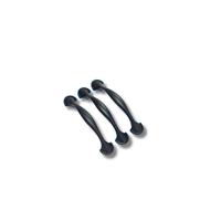 Poignées et Boutons de Meubles Modernes Noirs Antidérapants de Haute Qualité en Alliage de Zinc pour Chambre, Salle de Bain, Tiroirs, Armoires, Commodes et Dressings